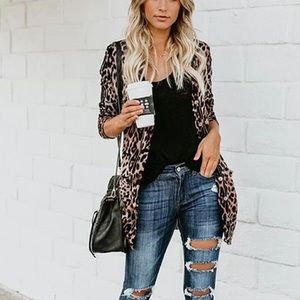 Vici Leo Cotton Pocketed Cardigan